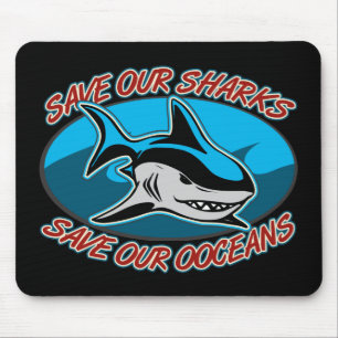 Retten Sie unsere Haifische Mousepad