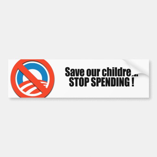 Retten Sie unsere Kinder - stoppen Sie aufzuwenden Autoaufkleber (Vorne)