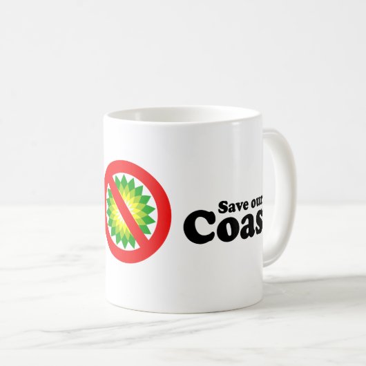 RETTEN SIE UNSERE KÜSTE KAFFEETASSE (VorderseiteRechts)