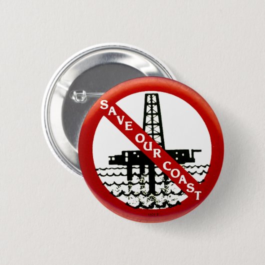 Retten Sie unsere Küste - Knopf Button (Vorne & Hinten)