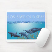 Retten Sie unsere Meere Mousepad (Mit Mouse)