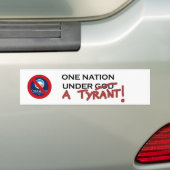 RETTEN SIE UNSERE NATION VON DIESEM TYRANNEN AUTOAUFKLEBER (Auf Auto)