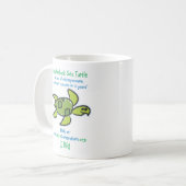 Retten Sie unsere Seeschildkröten Kaffeetasse (Vorderseite Links)