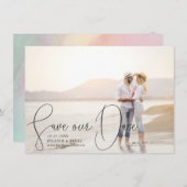 Retten Sie unseren Datum weiter entwickelten Einladung (Vorne/Hinten)