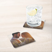 Retten Sie unseren Datum weiter entwickelten Rechteckiger Pappuntersetzer (Vor Ort)