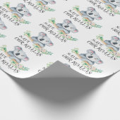 Retten Sie unseren Koala niedliches australisches Geschenkpapier (Ecke)