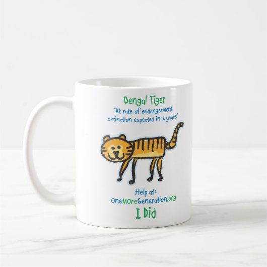 Retten Sie unseren Tiger Kaffeetasse (Links)