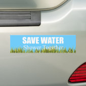 Retten Sie Wasser. Dusche zusammen Autoaufkleber (Auf Auto)