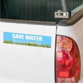 Retten Sie Wasser. Dusche zusammen Autoaufkleber (Auf Lkw)