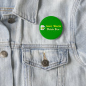 Retten Sie Wasser-Getränk-Bier-Knopf Button (Beispiel)