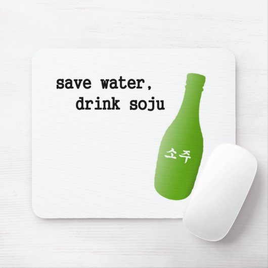 Retten Sie Wasser, Getränk Soju! Mousepad (Mit Mouse)