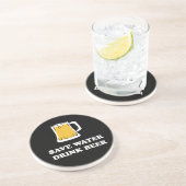 Retten Sie Wasser. Trinken Sie Bier Getränkeuntersetzer (Seite)