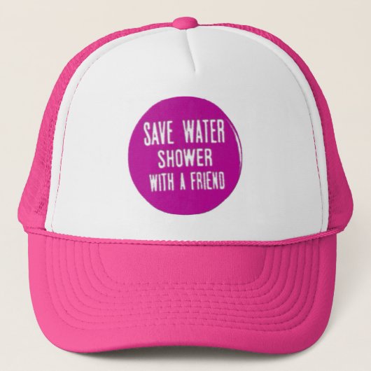 retten Sie Wasser Truckerkappe (Vorderseite)