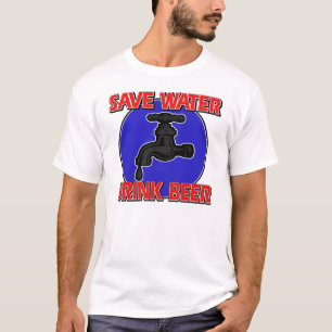 Retten Sie Wassergetränkbier T-Shirt