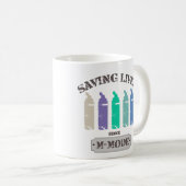 Retten von Leben seit MMode Pastellen Kaffeetasse (VorderseiteRechts)