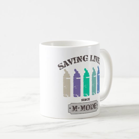 Retten von Leben seit MMode Pastellen Kaffeetasse (VorderseiteRechts)
