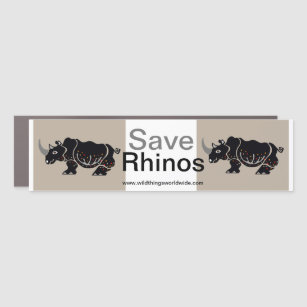 Rettend afrikanisches Rhinos - Automagnet Auto Magnet
