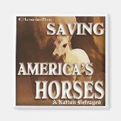 Rettend Amerikas Pferde - Magnet (Vorne)