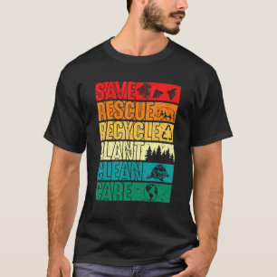 Rettend Bienen retten Tiere Pflanze Bäume saubere T-Shirt