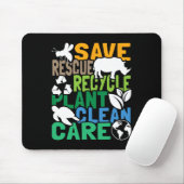Rettend Bienenrettungstiere Gerecycelt Plastik - E Mousepad (Mit Mouse)