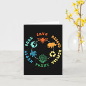 Rettend Bienenrettungstiere Recycelte Plastic Eart Karte (Gelbe Blume)