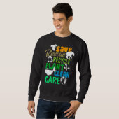 Rettend Bienenrettungstiere Recycelte Plastic Eart Sweatshirt (Vorne ganz)