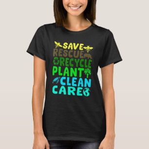 Rettend Bienenrettungstiere Recycelte Plastic Eart T-Shirt