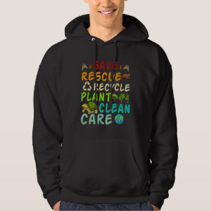 Rettend Bienenrettungstiere Recycelte Plastict Ear Hoodie