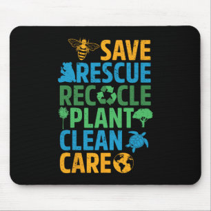 Rettend Bienenrettungstiere Recycelte Plastict Ear Mousepad