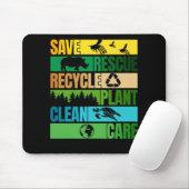 Rettend Bienenrettungstiere Recycelte Plastict Ear Mousepad (Mit Mouse)