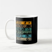 Rettend Bienenrettungstiere Recycelte Plastik-Fun- Kaffeetasse (Links)