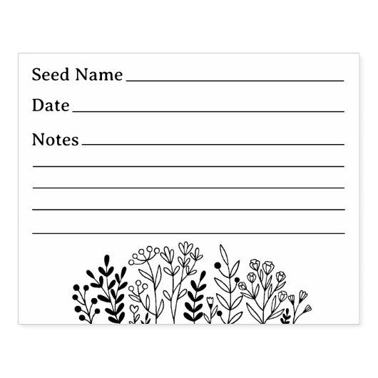 Rettend Gartensaat Gummistempel (Prägung)