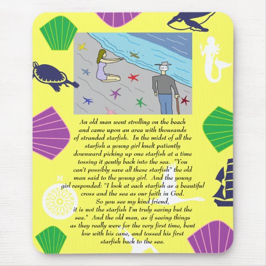 Rettend Glaube Mousepad (Vorne)