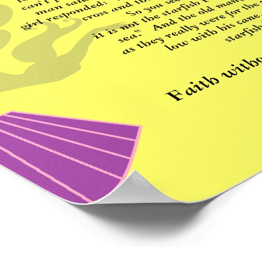 Rettend Glaube Poster (Ecke)