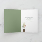 Rettend Leben dank Karte floral (Innenseite)