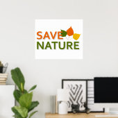 Rettend Natur Poster (Heimbüro)