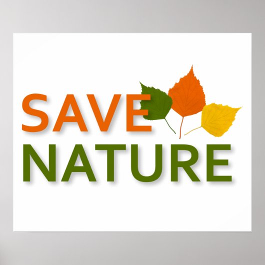 Rettend Natur Poster (Vorne)