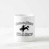 Rettend Pferd, Bauer fahren Kaffeetasse (Mittel)
