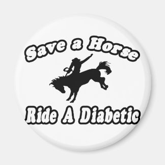 Rettend Pferd, Diabetiker reiten Magnet