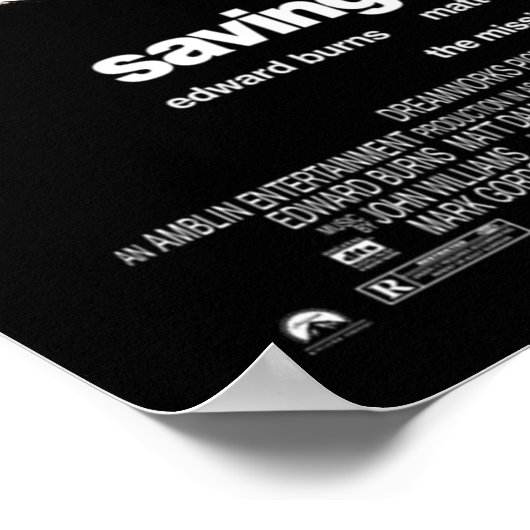 Rettend Private Ryan Poster (Ecke)