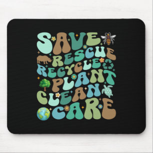 Rettend Rettungsaktion Gerecycelt Pflanze Saubere Mousepad