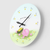 Rettend "Runde der Uhr Niedliche Schweinebank (Winkel)