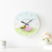 Rettend "Runde der Uhr Niedliche Schweinebank (Zuhause)