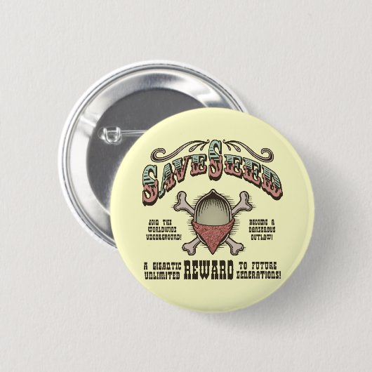 Rettend Saatgut Button (Vorne & Hinten)