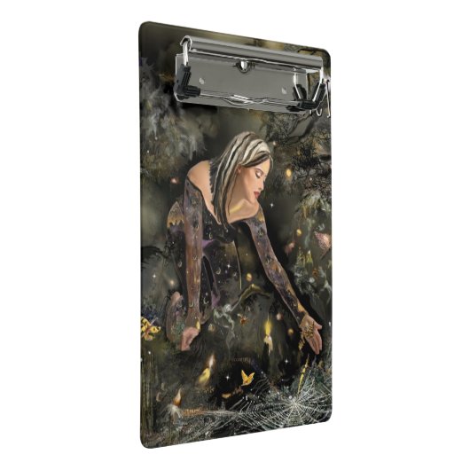 Rettend Schmetterlinge Mini Klemmbrett (Schrägansicht)