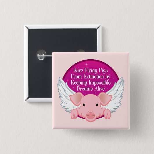 Rettend Schweine Button (Vorne & Hinten)