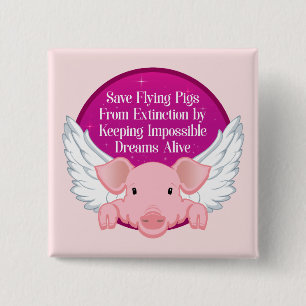 Rettend Schweine Button