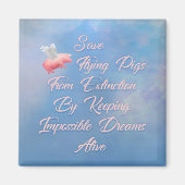 Rettend Schweine Magnet (Vorne)