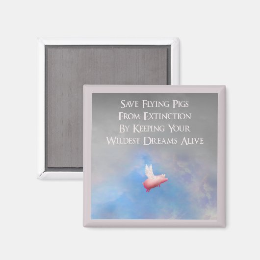 Rettend Schweine Magnet (Vorderseite/Rückseite)
