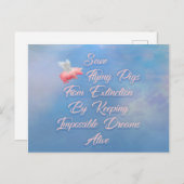 Rettend Schweine Postkarte (Vorne/Hinten)